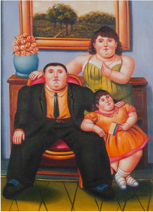 Biscottini Quadro olio su tela dipinto a mano