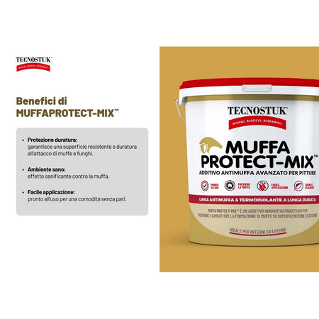 Muffa Protect-Mix – Additivo antimuffa per pitture interni/esterni