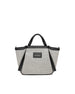 Nero Giardini borsa tote da donna in canvas nero bianco E644240D100