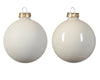 Palline in vetro per albero di natale Bianche decorazione natalizia