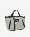 Nero Giardini borsa tote da donna in canvas nero bianco E644240D100