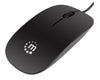Mini Mouse Ottico USB Silhouette Cavo 1,2m Nero