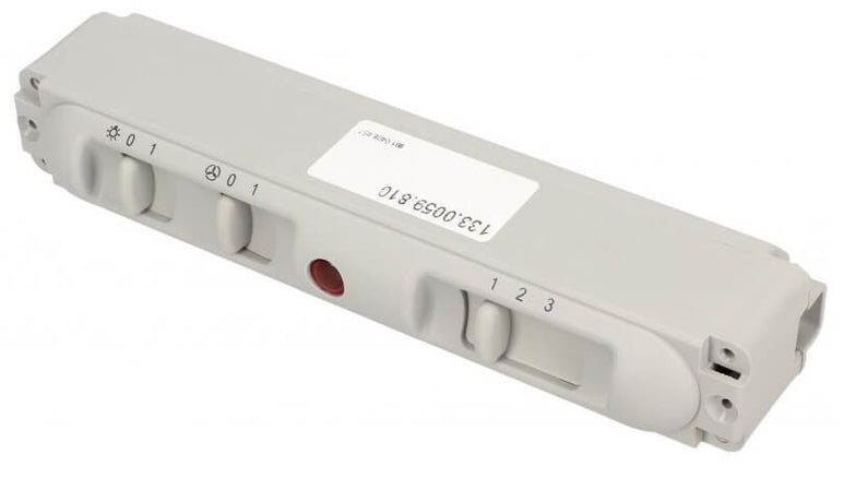 Slider cruscotto 3 velocità e luce completo per cappe Faber 133.0059.810