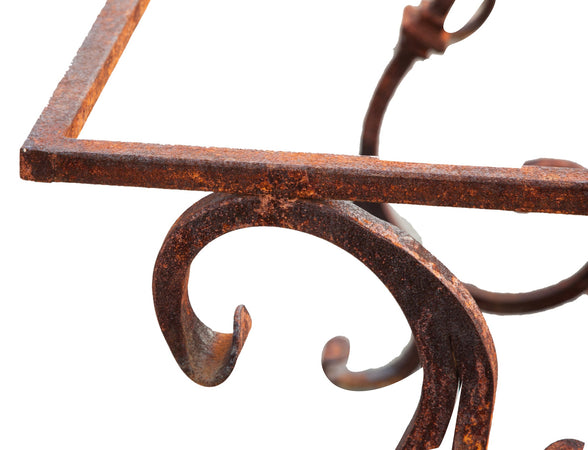 Biscottini Base Tavolo Biscottini Ferro Pieno Forgiato Mano Robustissima Design Naturale