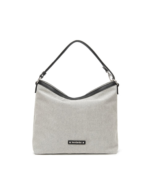 Nero Giardini borsa donna in canvas nero bianco E644241D100
