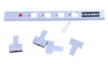 Kit mascherina + tasti pannello di controllo silver 3V Franke 33.0067.473