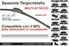 Spazzola Tergicristallo Auto Universale S985 20\'\' 500mm Carall 16 Attacchi Opzionale
