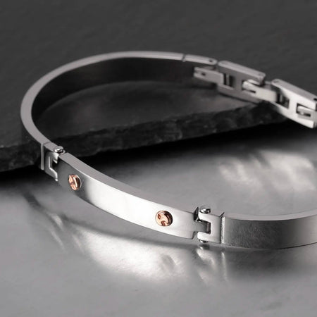 Bracciale MORELLATO uomo Urban acciaio / oro rosa