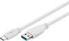 Cavo USB3.0 A Maschio USB-C&trade Maschio 0,5m Bianco