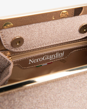 Nero Giardini pochette donna in tessuto microglitter E644130DE631