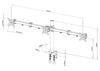 Supporto da scrivania per 3 Monitor 13-24'' con morsetto