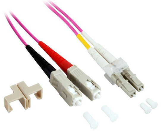 Cavo Fibra Ottica Multimodale OM4 SC/LC 50/125 1 m