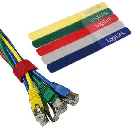 Fascette Fermacavo Colorate in Velcro Set da 5 pz