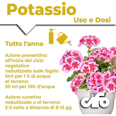 Cifo Potassio – Integratore carenze di potassio piante 250 ml
