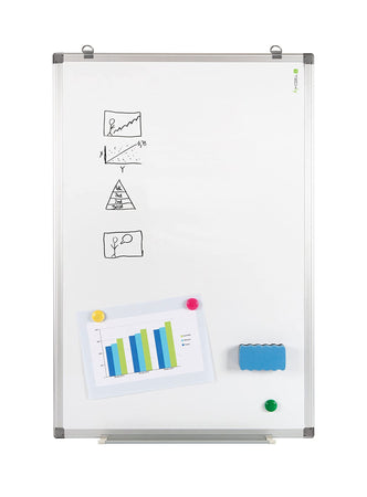 Lavagna Magnetica Laccata Bianca Cancellabile a Secco 90x180 cm