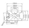 Supporto a muro per TV LED LCD 13''-31'' inclinabile