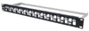 Pannello Patch Slim 1HE 24 Posti Keystone Senza Frutti Nero