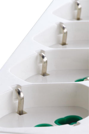 Multipresa 6 Posti Italiana Bipasso / Schuko Bianco