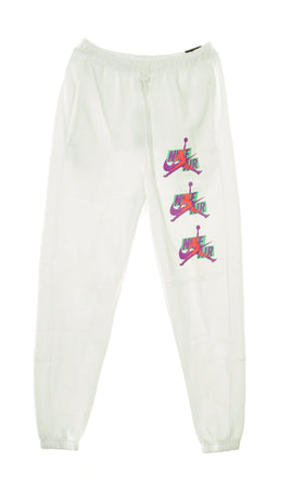 JORDAN Pantalone Tuta Felpato Uomo Jumpman Classics White/white da uomo
