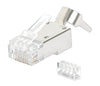 Confezione 50 Plug RJ45 STP per Cavo Rigido Flessibile Cat.6A STP