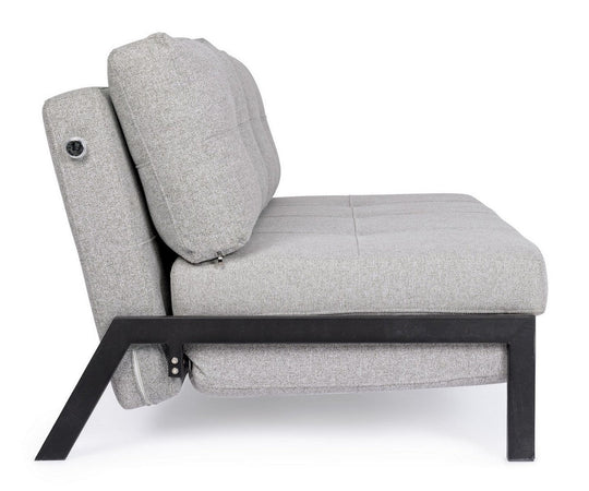 Divano letto "Hayden" con struttura in acciaio e imbottitura comoda, 95 x 96 x 79 h cm