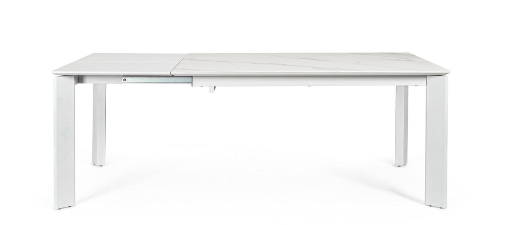 Tavolo "Briva" allungabile rettangolare con piano in ceramica e supporto in mdf