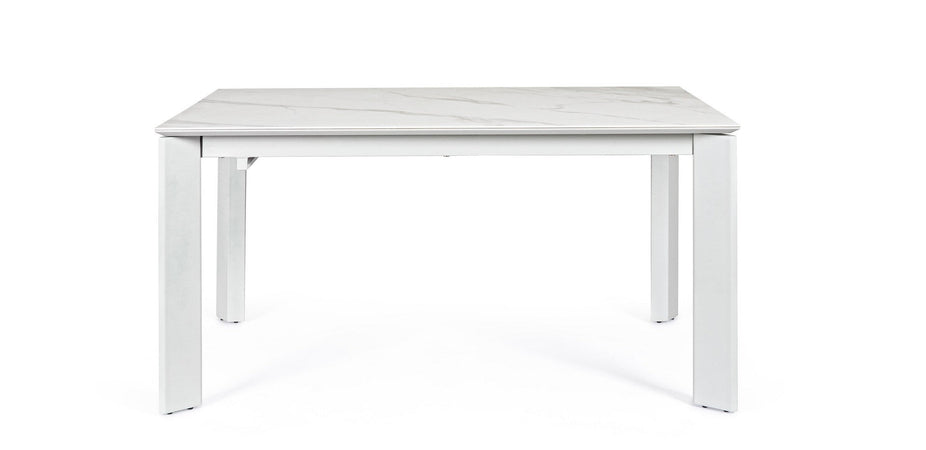 Tavolo "Briva" allungabile rettangolare con piano in ceramica e supporto in mdf