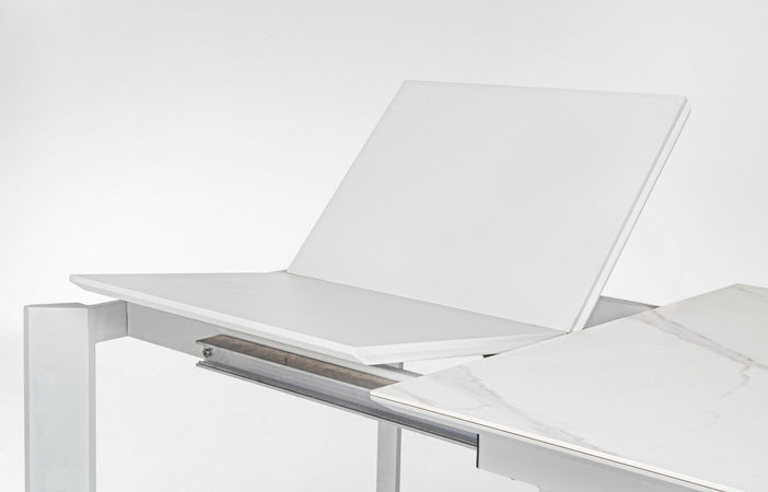 Tavolo "Briva" allungabile rettangolare con piano in ceramica e supporto in mdf