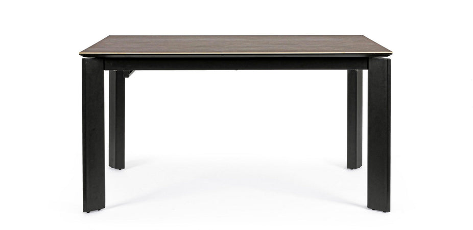 Tavolo "Briva" allungabile rettangolare con piano in ceramica e supporto in mdf
