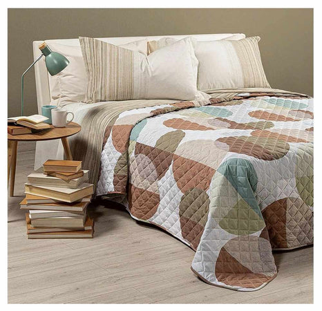 CALEFFI TRAPUNTINO COPRILETTO TRAPUNTATO LIDO LETTO SINGOLO 1 PIAZZA COTONE