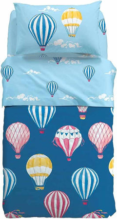 CALEFFI KIDS MONGOLFIERE TRAPUNTINO COPRILETTO TRAPUNTATO LETTO SINGOLO 1 PIAZZA COTONE