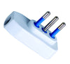 Spina ribassata 2P+T 10A Bianco