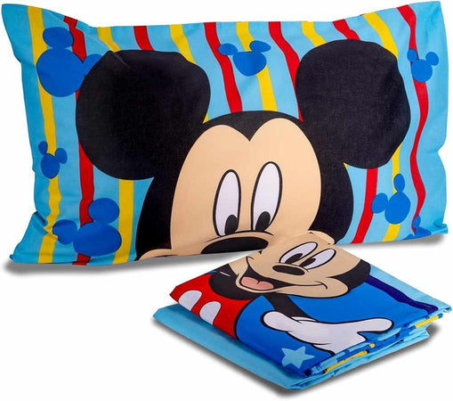 MICKEY MOUSE TOPOLINO COMPLETO LENZUOLA SINGOLO 1 PIAZZA DISNEY HERMET