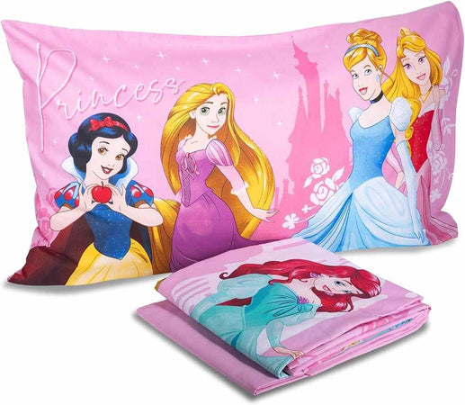 PRINCIPESSE PRINCESS COMPLETO LENZUOLA SINGOLO 1 PIAZZA DISNEY HERMET