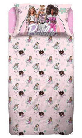 BARBIE COMPLETO LENZUOLA SINGOLO 1 PIAZZA DISNEY HERMET