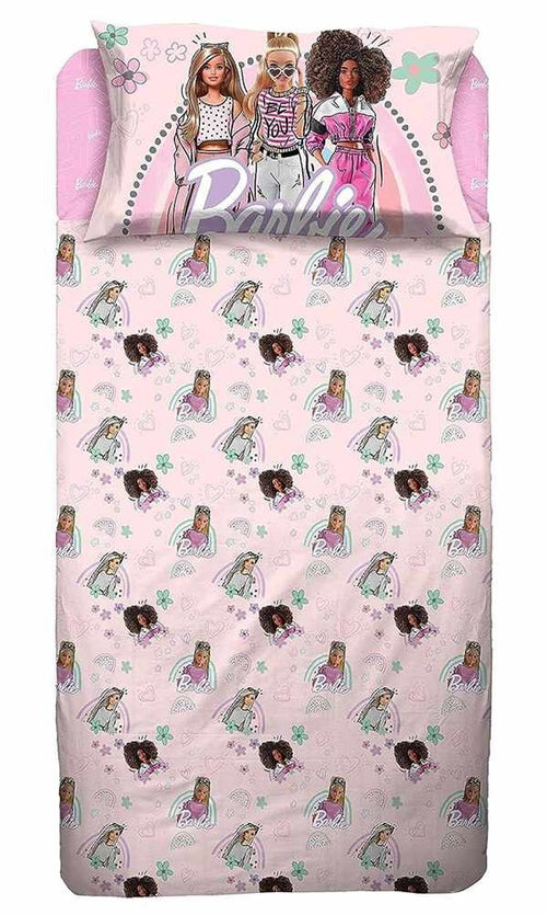 BARBIE COMPLETO LENZUOLA SINGOLO 1 PIAZZA DISNEY HERMET
