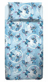 LILO & STITCH AZZURRO COMPLETO LENZUOLA SINGOLO 1 PIAZZA DISNEY HERMET
