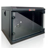 Armadio Rack 10'' a Muro 4 Unità Pannelli Asportabili Nero