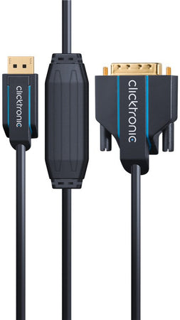 Cavo Monitor DisplayPort Maschio a DVI-D Maschio 3 m Blu