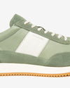 Nero Giardini sneakers uomo in pelle alloro verde E601110U518