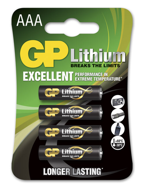 Blister 4 Batterie Litio Mini Stilo AAA 1,5V/24LF Longest Lasting