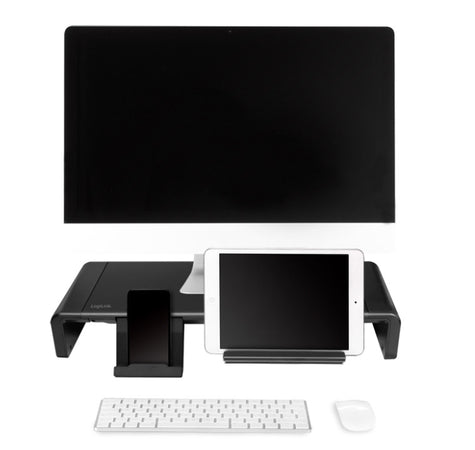 Supporto Monitor Smartphone Tablet Regolabile 420 - 520 mm Nero