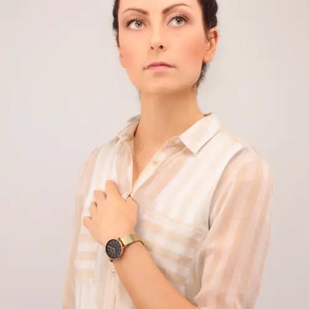 Orologio CHRONOSTAR donna Preppy dorato / nero -  32 mm