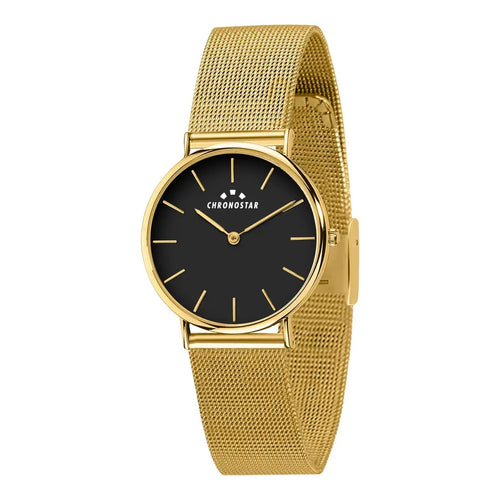 Orologio CHRONOSTAR donna Preppy dorato / nero -  32 mm