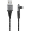 Cavo USB-C&trade Maschio Angolato a USB-A Dritto 0,5m