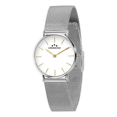Orologio CHRONOSTAR donna Preppy acciaio / bianco -  32 mm