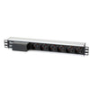 Multipresa 6 Posti da Rack 19'' con Magnetotermico Spina Italiana 1,5U