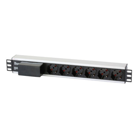 Multipresa 6 Posti da Rack 19'' con Magnetotermico Spina Italiana 1,5U