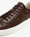 Nero Giardini sneakers uomo in pelle marone E601150U412