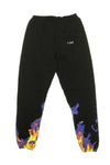 IHS Pantalone Tuta Leggero Uomo Multi Flames Black da uomo
